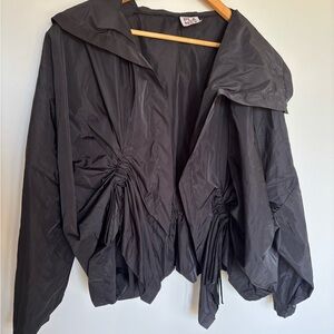 PLANET by Lauren G, Women's Black Nylon Jacket